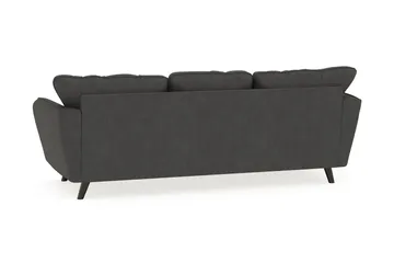 Trend Lyx 3-seters Venstrevendt L-formet Sjeselongsofa i Manchester - Mørkegrå - Møbler - Sofaer - Sofaer med sjeselong - 4 seters sofa med divan