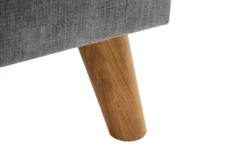 Trend Lyx 3-seters Venstrevendt L-formet Sjeselongsofa i Stoff - Grå - Møbler - Sofaer - Sofaer med sjeselong - 4 seters sofa med divan