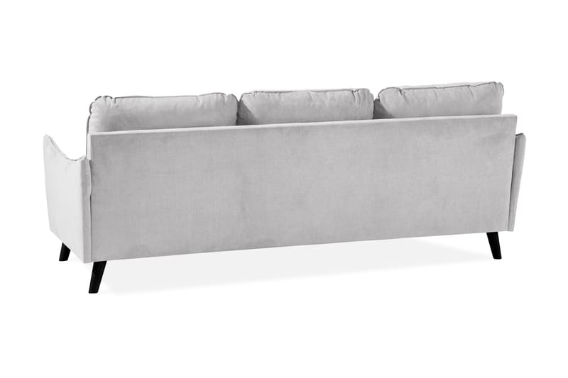 Trend Lyx 3-seters Venstrevendt L-formet Sjeselongsofa i Stoff - Lys grå - Møbler - Sofaer - Sofaer med sjeselong - 4 seters sofa med divan
