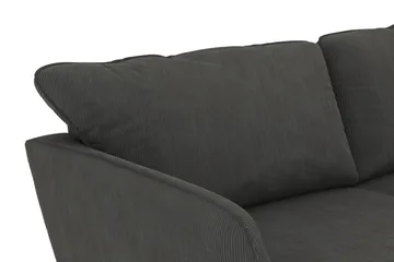 Trend Lyx 4-seters Høyrevendt L-formet Sjeselongsofa i Manchester - Mørkegrå - Møbler - Sofaer - Sofaer med sjeselong - 4 seters sofa med divan