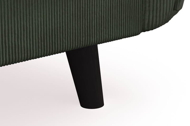 Trend Lyx 4-seters Høyrevendt L-formet Sjeselongsofa i Manchester - Mørkegrønn - Møbler - Sofaer - Sofaer med sjeselong - 4 seters sofa med divan