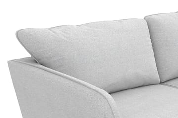 Trend Lyx 4-seters Høyrevendt L-formet Sjeselongsofa i Stoff - Lys grå - Møbler - Sofaer - Sofaer med sjeselong - 4 seters sofa med divan