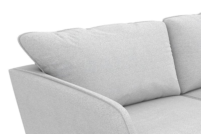 Trend Lyx 4-seters Høyrevendt L-formet Sjeselongsofa i Stoff - Lys grå - Møbler - Sofaer - Sofaer med sjeselong - 4 seters sofa med divan
