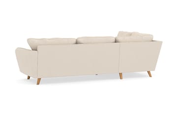 Trend Lyx 4-seters Venstrevendt L-formet Sjeselongsofa i Manchester - Beige - Møbler - Sofaer - Sofaer med sjeselong - 4 seters sofa med divan