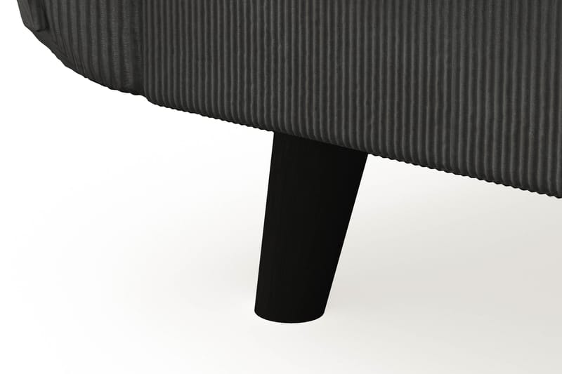 Trend Lyx 4-seters Venstrevendt L-formet Sjeselongsofa i Manchester - Mørkegrå - Møbler - Sofaer - Sofaer med sjeselong - 4 seters sofa med divan