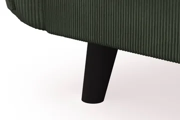Trend Lyx 4-seters Venstrevendt L-formet Sjeselongsofa i Manchester - Mørkegrønn - Møbler - Sofaer - Sofaer med sjeselong - 4 seters sofa med divan