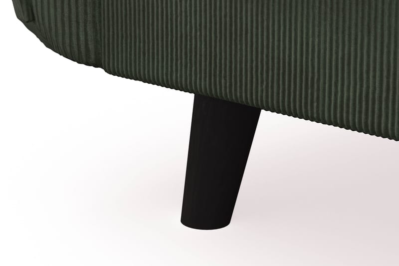 Trend Lyx 4-seters Venstrevendt L-formet Sjeselongsofa i Manchester - Mørkegrønn - Møbler - Sofaer - Sofaer med sjeselong - 4 seters sofa med divan