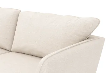 Trend Lyx 4-seters Venstrevendt L-formet Sjeselongsofa i Stoff - Beige - Møbler - Sofaer - Sofaer med sjeselong - 4 seters sofa med divan