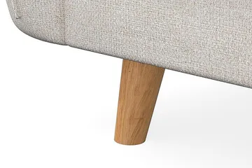 Trend Lyx 4-seters Venstrevendt L-formet Sjeselongsofa i Stoff - Beige - Møbler - Sofaer - Sofaer med sjeselong - 4 seters sofa med divan