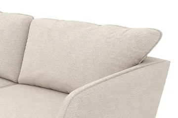 Trend Lyx 4-seters Venstrevendt L-formet Sjeselongsofa i Stoff - Beige - Møbler - Sofaer - Sofaer med sjeselong - 4 seters sofa med divan