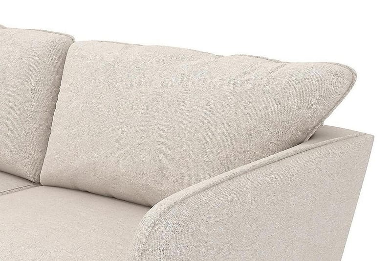 Trend Lyx 4-seters Venstrevendt L-formet Sjeselongsofa i Stoff - Beige - Møbler - Sofaer - Sofaer med sjeselong - 4 seters sofa med divan