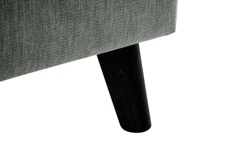 Trend Lyx 4-seters Venstrevendt L-formet Sjeselongsofa i Stoff - Grå - Møbler - Sofaer - Sofaer med sjeselong - 4 seters sofa med divan
