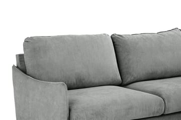 Trend Lyx 4-seters Venstrevendt L-formet Sjeselongsofa i Stoff - Grå - Møbler - Sofaer - Sofaer med sjeselong - 4 seters sofa med divan