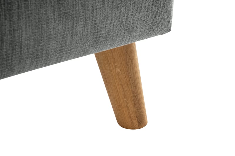 Trend Lyx 4-seters Venstrevendt L-formet Sjeselongsofa i Stoff - Grå - Møbler - Sofaer - Sofaer med sjeselong - 4 seters sofa med divan