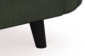 Trend Lyx 4-seters Venstrevendt U-formet Sofa med Divan og Sjeselong i Manchester - Mørkegrønn - Møbler - Sofaer - Sofaer med sjeselong - 4 seters sofa med divan
