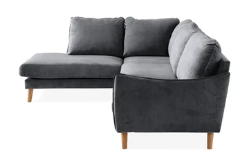 Trend Lyx Sjeselongsofa Venstre - Mørkegrå/Eik - Møbler - Sofaer - Sofaer med sjeselong - 4 seters sofa med divan