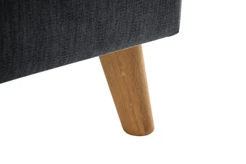 Trend Lyx Sjeselongsofa Venstre - Mørkegrå/Eik - Møbler - Sofaer - Sofaer med sjeselong - 4 seters sofa med divan