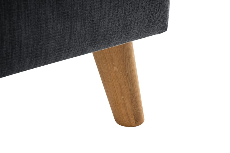 Trend Lyx Sjeselongsofa Venstre - Mørkegrå/Eik - Møbler - Sofaer - Sofaer med sjeselong - 4 seters sofa med divan