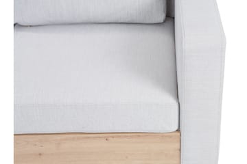Truro Høyre L-formet Sofa med Sjeselong i Kunstlær med Treramme - Hvit - Møbler - Sofaer - Sofaer med sjeselong - 4 seters sofa med divan