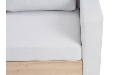 Truro Høyrevendt L-formet Sofa med Sjeselong i Kunstlær med Trebunn - Hvit - Møbler - Sofaer - Sofaer med sjeselong - 4 seters sofa med divan