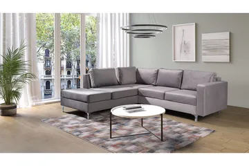 Truro Hjørnesofa Divan Venstre - Grå - Møbler - Sofaer - Sofaer med sjeselong - 4 seters sofa med divan