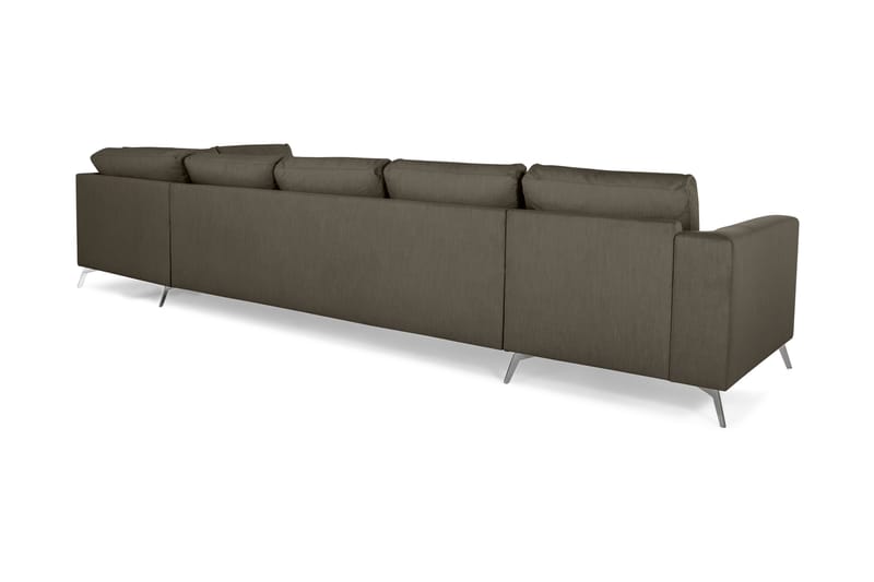 U-sofa Friday Lyx med Sjeselong Høyre - Grön - Møbler - Sofaer - Sofaer med sjeselong