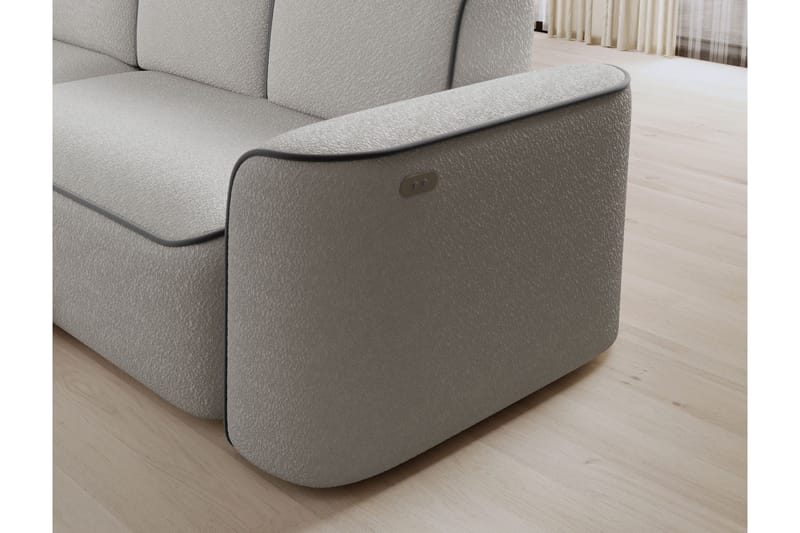Ume 4-seter Sofa med Sjeselong - Grå - Møbler - Sofaer - Sofaer med sjeselong - 4 seters sofa med divan