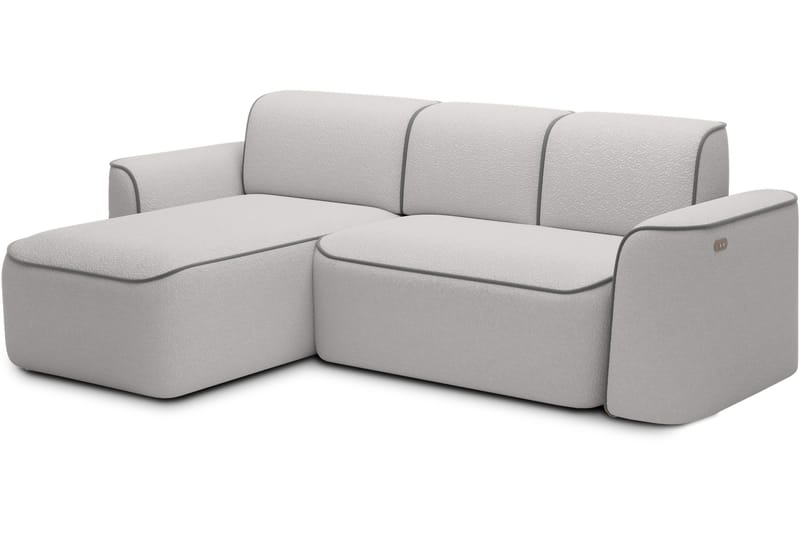 Ume 4-seter Sofa med Sjeselong - Grå - Møbler - Sofaer - Sofaer med sjeselong - 4 seters sofa med divan