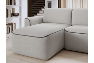 Ume 4-seter Sofa med Sjeselong - Grå - Møbler - Sofaer - Sofaer med sjeselong - 4 seters sofa med divan