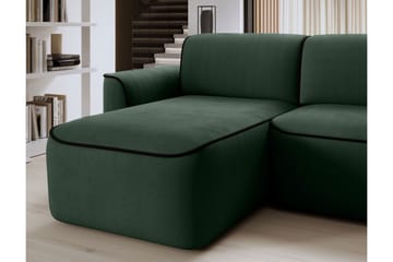 Ume 4-seter Sofa med Sjeselong - Grønn - Møbler - Sofaer - Sofaer med sjeselong - 4 seters sofa med divan