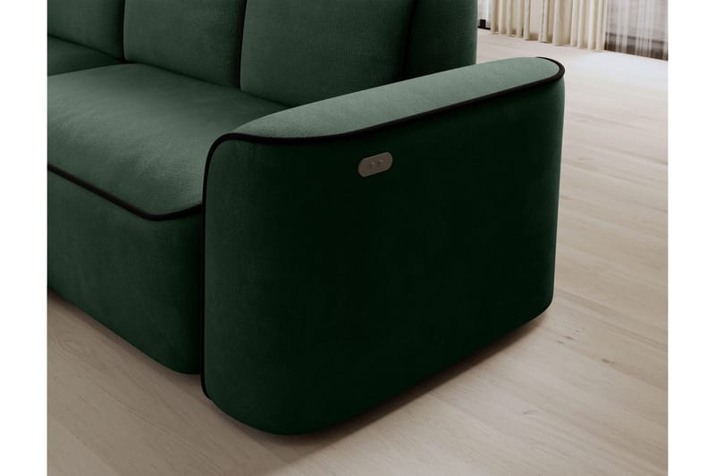 Ume 4-seter Sofa med Sjeselong - Grønn - Møbler - Sofaer - Sofaer med sjeselong - 4 seters sofa med divan