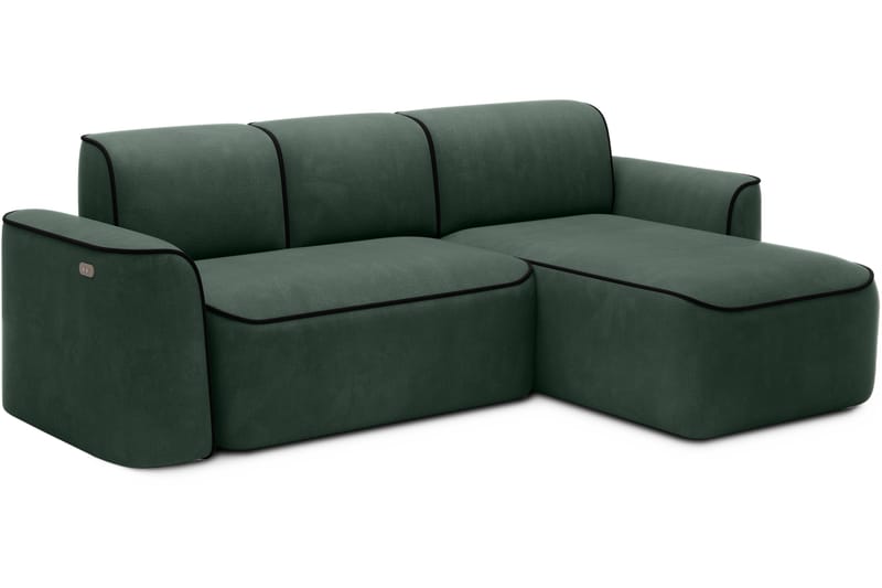 Ume 4-seter Sofa med Sjeselong - Grønn - Møbler - Sofaer - Sofaer med sjeselong - 4 seters sofa med divan