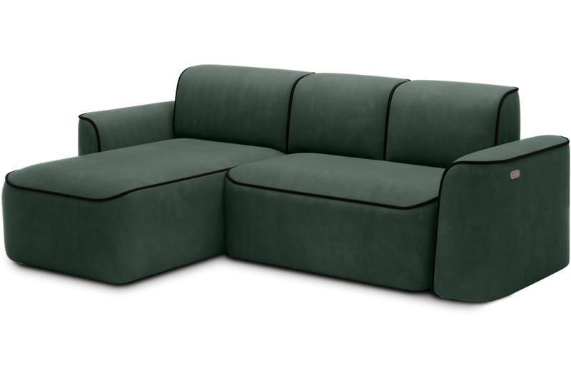 Ume 4-seter Sofa med Sjeselong - Grønn - Møbler - Sofaer - Sofaer med sjeselong - 4 seters sofa med divan