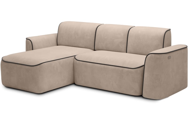 Ume 4-seter Sofa med Sjeselong - Krem - Møbler - Sofaer - Sofaer med sjeselong - 4 seters sofa med divan