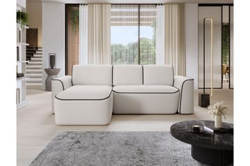 Ume 4-seters Sofa med Divan - Hvit - Møbler - Sofaer - Sofaer med sjeselong - 4 seters sofa med divan