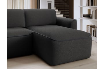 Ume 4-seters Sofa med Divan - Mørk grå - Møbler - Sofaer - Sofaer med sjeselong - 4 seters sofa med divan