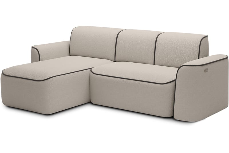 Ume 4-seters Sofa med Sjeselong - Beige - Møbler - Sofaer - Sofaer med sjeselong - 4 seters sofa med divan