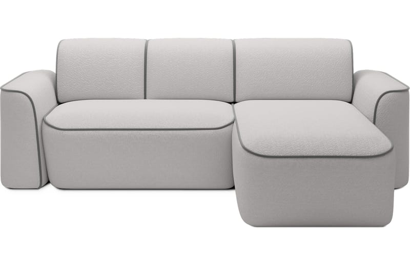 Ume 4-seters Sofa med Sjeselong - Grå - Møbler - Sofaer - Sofaer med sjeselong - 4 seters sofa med divan