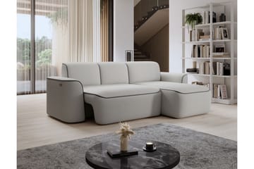 Ume 4-seters Sofa med Sjeselong - Grå - Møbler - Sofaer - Sofaer med sjeselong - 4 seters sofa med divan
