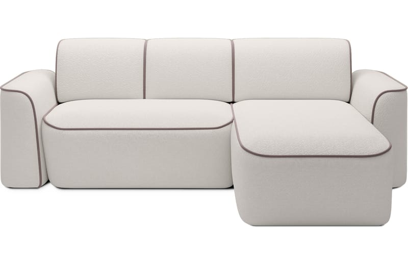 Ume 4-seters Sofa med Sjeselong - Hvit - Møbler - Sofaer - Sofaer med sjeselong - 4 seters sofa med divan