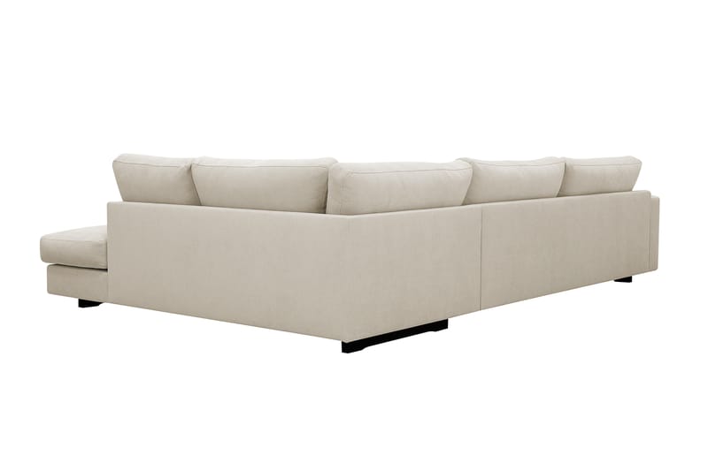 Valencia Ekstra Dyp 4-seters sofa med Sjeselong Høyre - Beige - Møbler - Sofaer - Sofaer med sjeselong - 4 seters sofa med divan