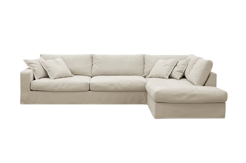 Valencia Ekstra dyp 4-seters sofa med sjeselong høyre, Beige