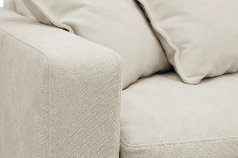 Valencia Ekstra dyp 4-seters sofa med sjeselong høyre - Beige - Møbler - Sofaer - Sofaer med sjeselong - 4 seters sofa med divan