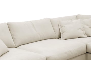 Valencia Ekstra Dyp 4-seters sofa med Sjeselong Høyre - Beige - Møbler - Sofaer - Sofaer med sjeselong - 4 seters sofa med divan