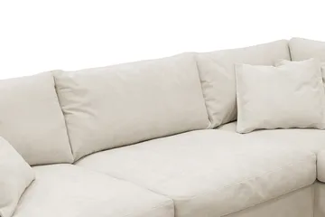 Valencia Ekstra dyp 4-seters sofa med sjeselong høyre - Beige - Møbler - Sofaer - Sofaer med sjeselong - 4 seters sofa med divan