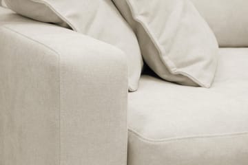 Valencia Ekstra Dyp 4-seters sofa med Sjeselong Høyre - Beige - Møbler - Sofaer - Sofaer med sjeselong - 4 seters sofa med divan