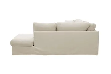Valencia Ekstra dyp 4-seters sofa med sjeselong høyre - Beige - Møbler - Sofaer - Sofaer med sjeselong - 4 seters sofa med divan