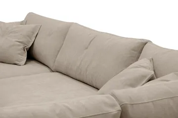 Valencia Ekstra Dyp 4-seters sofa med Sjeselong Høyre - Brun - Møbler - Sofaer - Sofaer med sjeselong - 4 seters sofa med divan