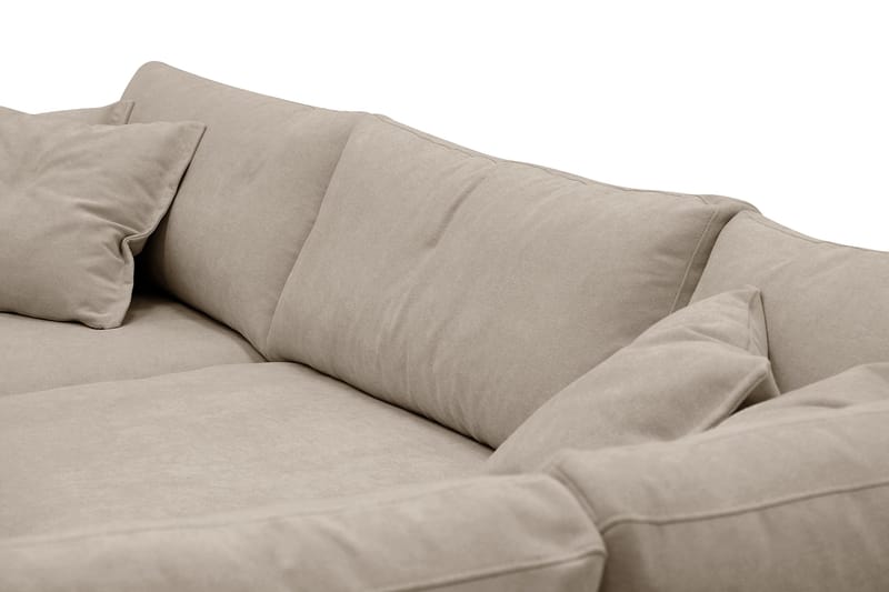 Valencia Ekstra Dyp 4-seters sofa med Sjeselong Høyre - Brun - Møbler - Sofaer - Sofaer med sjeselong - 4 seters sofa med divan