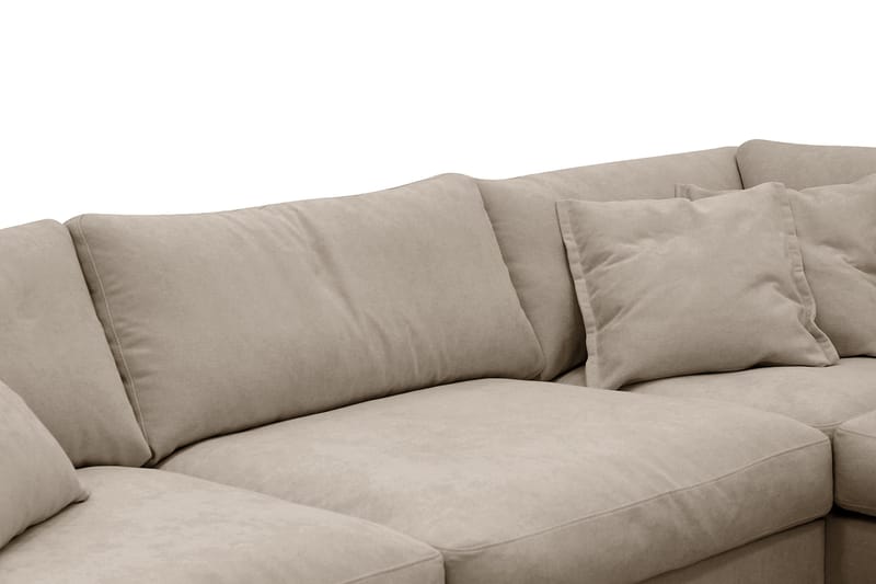 Valencia Ekstra Dyp 4-seters sofa med Sjeselong Høyre - Brun - Møbler - Sofaer - Sofaer med sjeselong - 4 seters sofa med divan